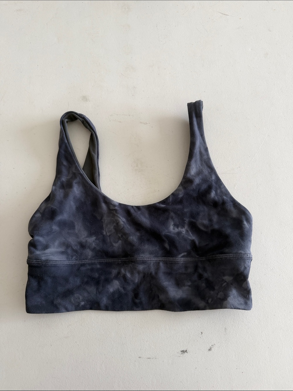 lululemon athletica Dark blue Gray Tie-Dye align Sports Bra